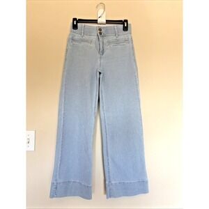 Draper James Blue/White Classic Railroad Stripe Stretch Jeans Pants Womens‎ 2